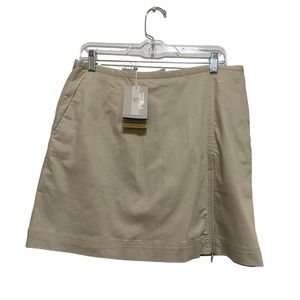 Nike golf skort dry fit stretchy size 12 tan khaki color
